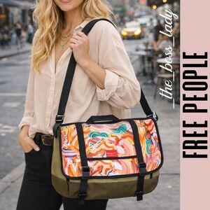 Free People bag messenger bag work school travel laptop bag crossbody college
